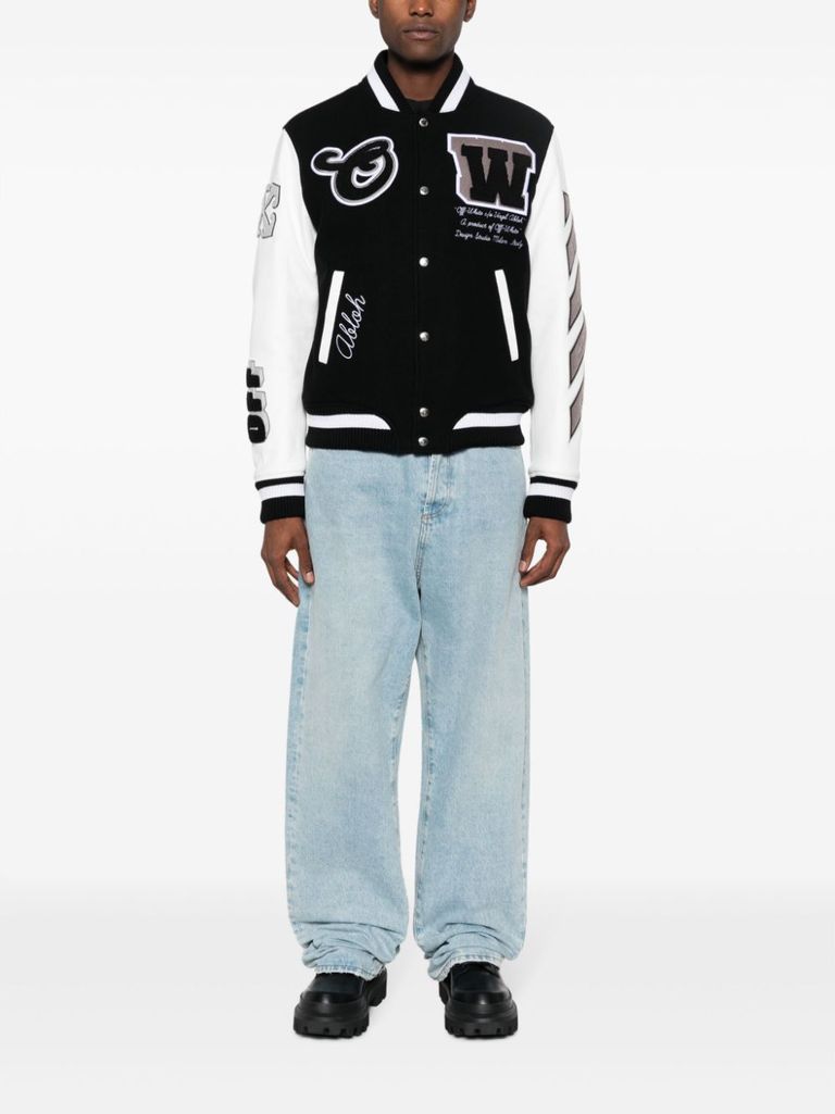 Varsity bomber jacket