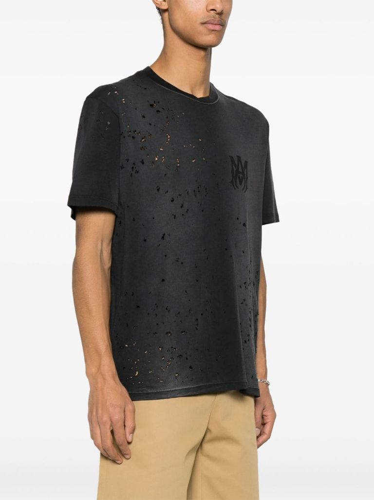 Distressed effect t-shirt