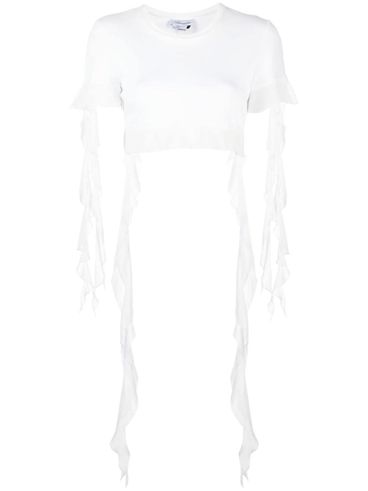 T-shirt with flounces and ruffles