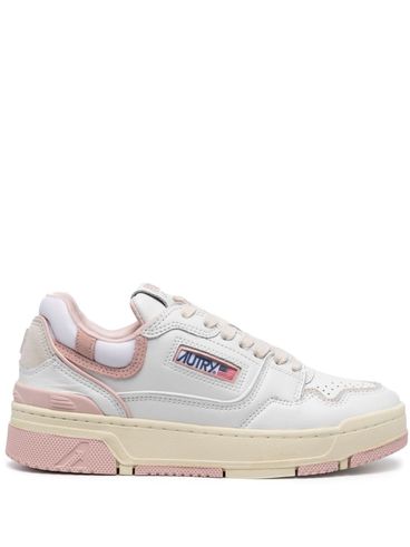 Sneakers 'CLC' in pelle di vitello bianco e rosa