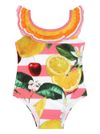 Fruit print swimsuit