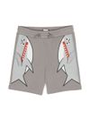 Shark print shorts