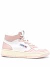 Sneakers 'Medalist' in pelle di vitello bianco e rosa