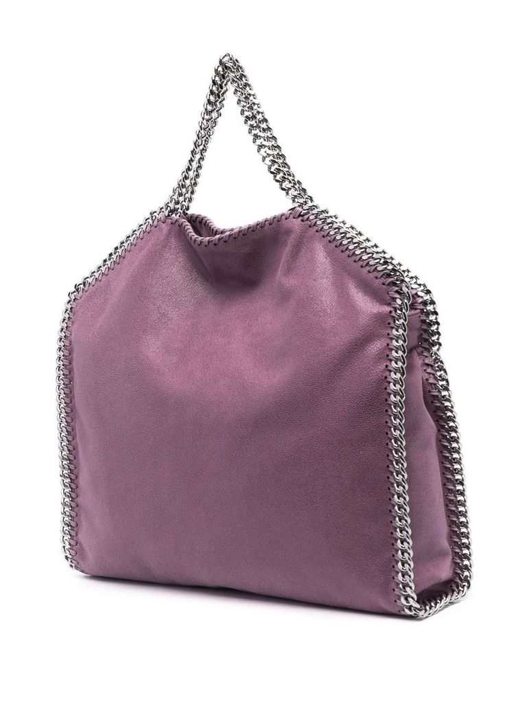 トートバッグ STELLA MCCARTNEY PURPLE LEATHER MICRO FALABELLA TOTE BAG Stella McCartney Falabella Mini Tote Bag Purple, $1,055