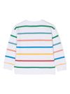 Striped print sweatshirt