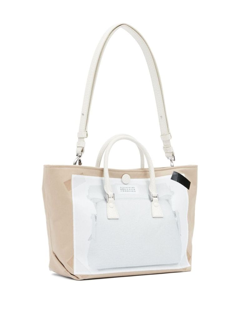 関税送料込【Maison Margiela】Trompe l'oeil 5AC shopping Black Trompe L'oeil 5AC Baby Tote by Maison Margiela on Sale