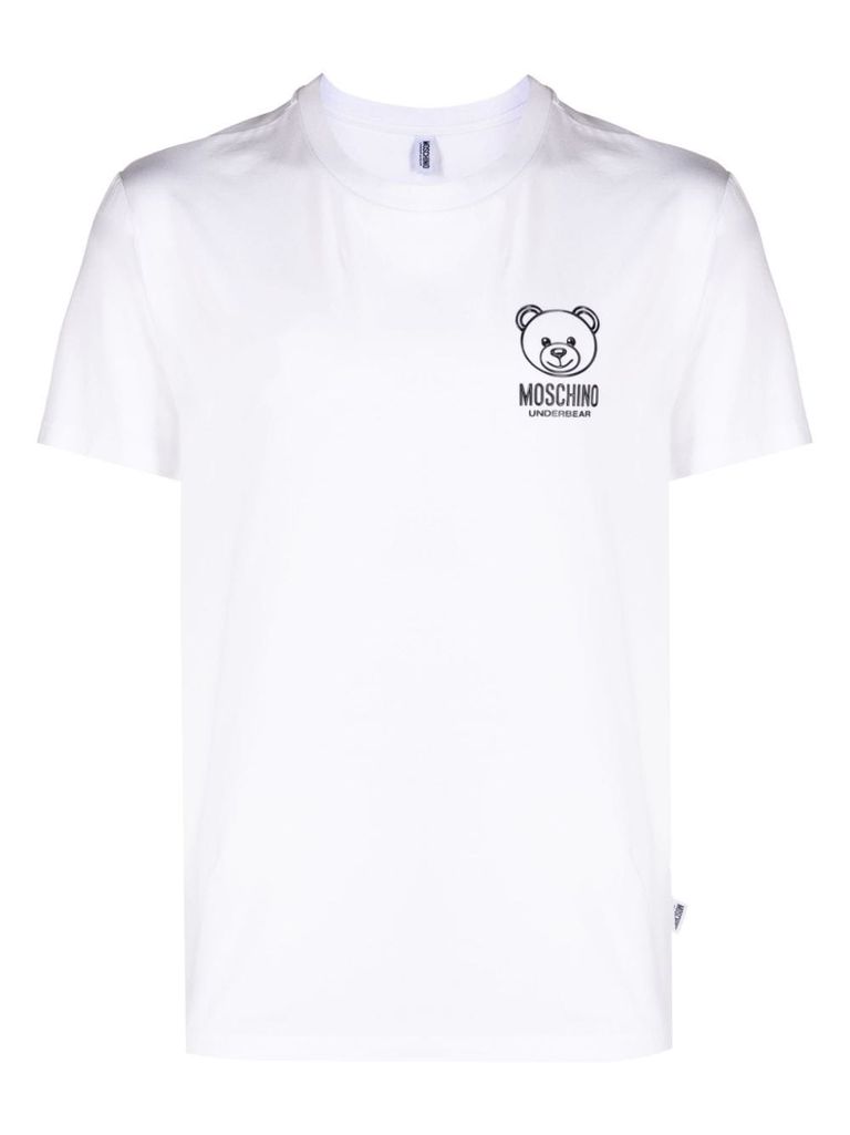 Moschino teddy logo print t shirt best sale