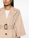 Trench coat with belt