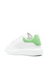 Sneakers 'Oversize' in pelle bianco e verde