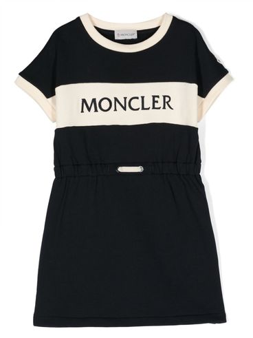 Embroidered logo dress