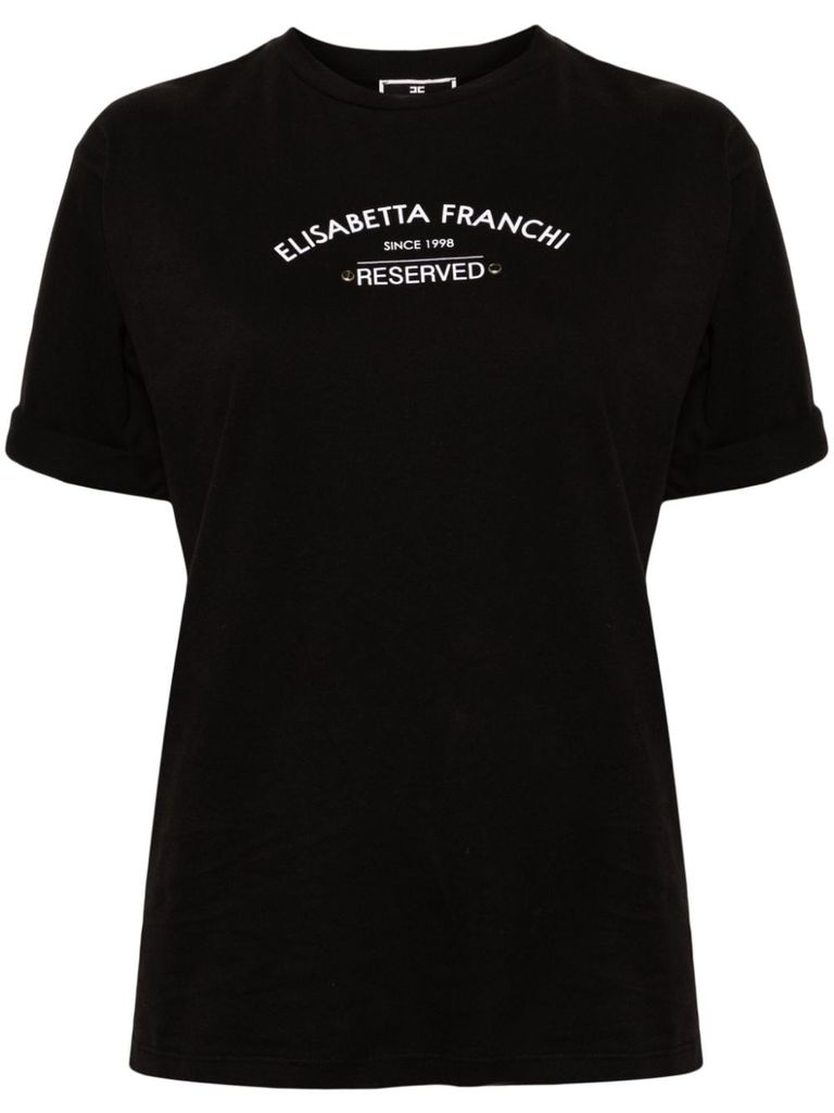 Tシャツ・カットソー ELISABETTA FRANCHI Woman T-Shirt Black MA018 110 UNRvEYTBMnA0Dw0JMA00346E2_2520