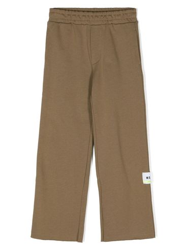 Logo patch trousers