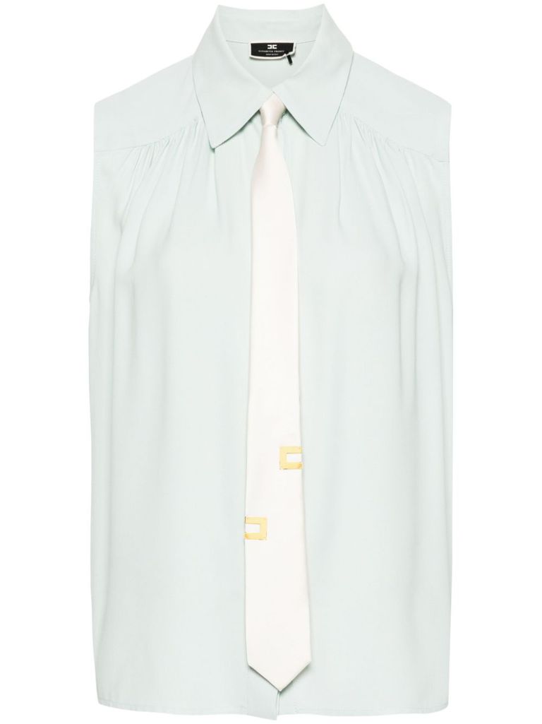 Tie detail shirt