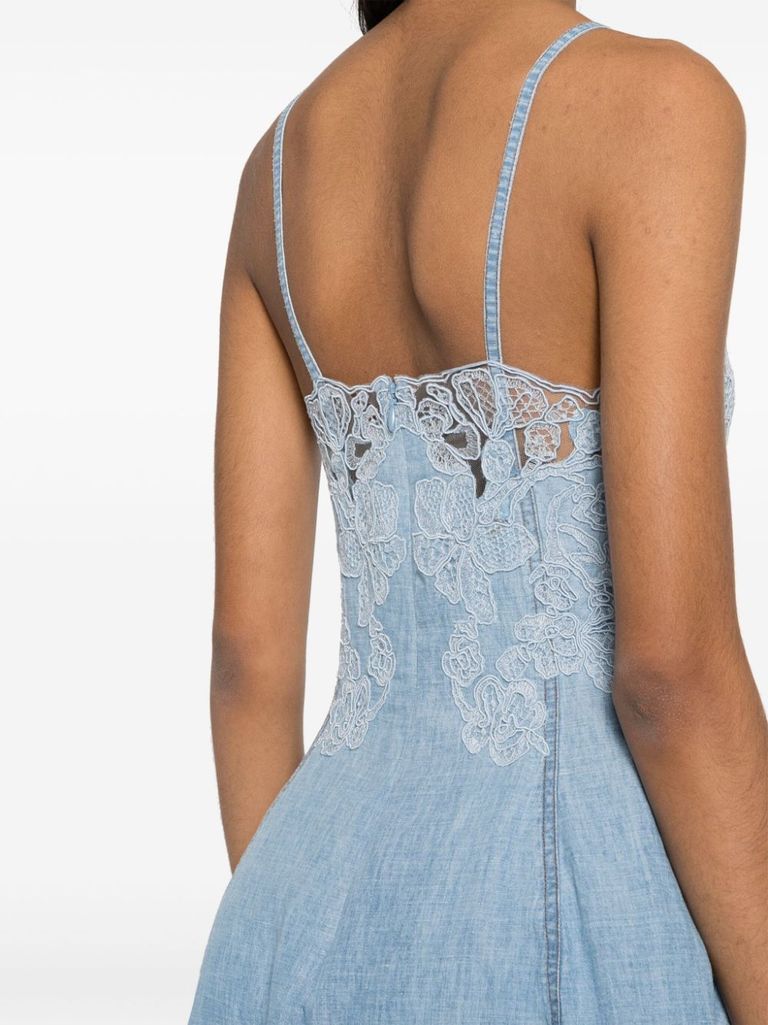 スカート ERMANNO SCERVINO Abito pizzo Light Blue Ermanno Scervino Abiti Ermanno Scervino