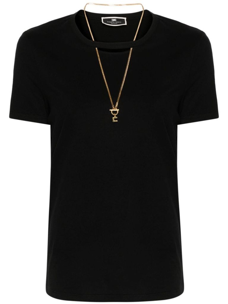 Tシャツ・カットソー ELISABETTA FRANCHI FW25 Necklace shirt (CA12356E2 EA4) Tシャツ・カットソー ELISABETTA FRANCHI FW25 Necklace shirt
