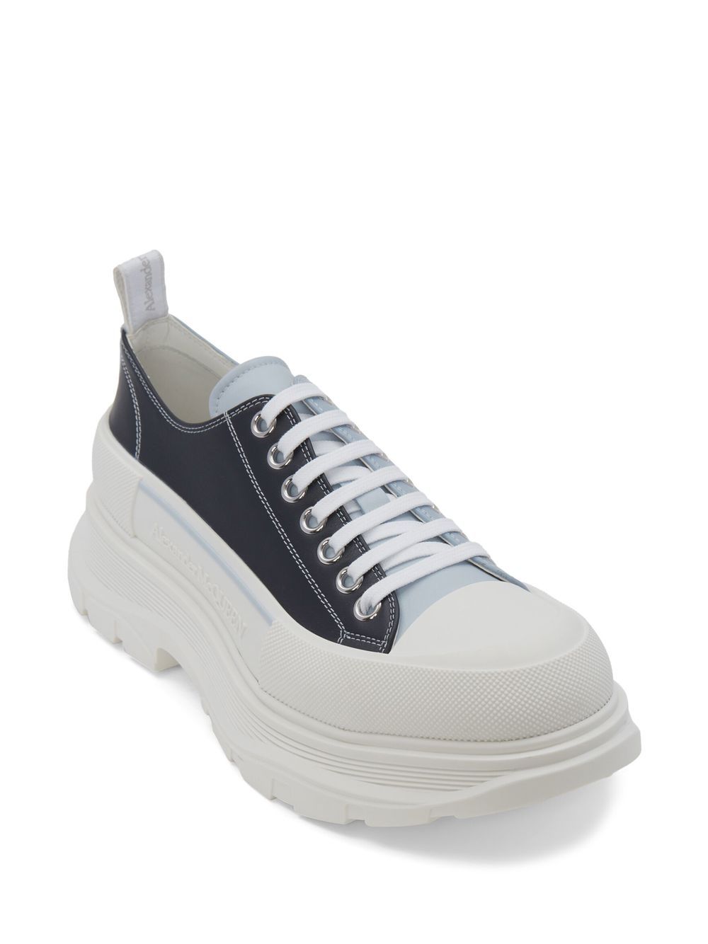 Tread slick lace-up sneakers