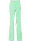 Stretch flared trousers