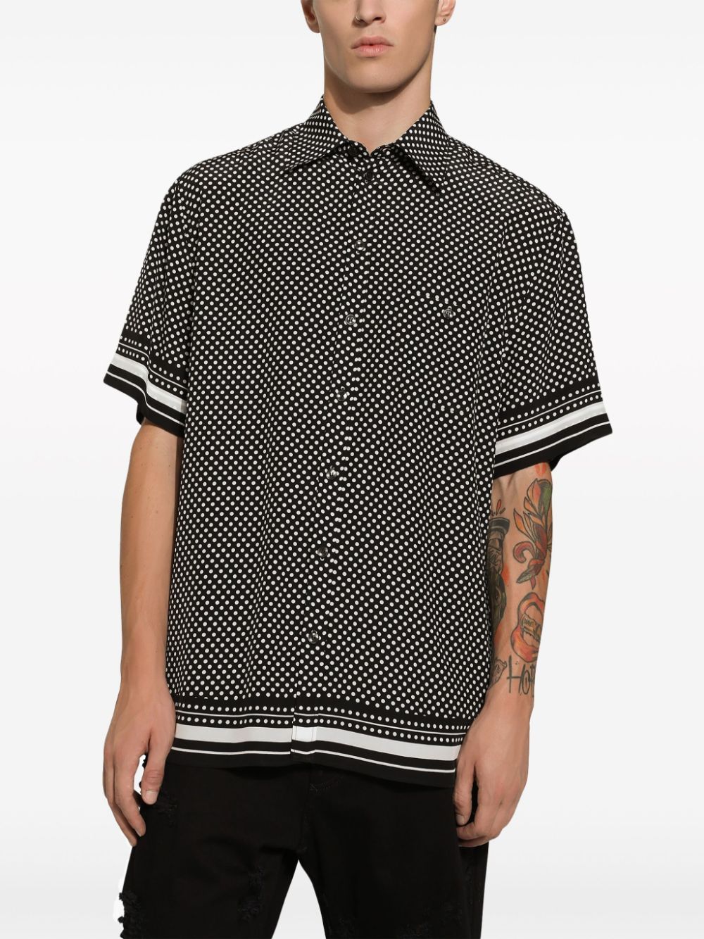 Polka dot print shirt