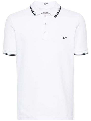 Polo shirt with striped detail