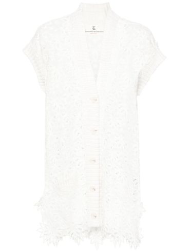 Floral broderie anglaise cardigan