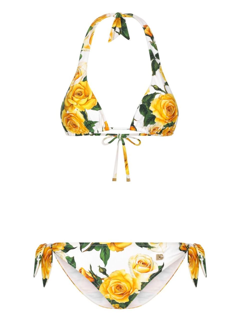 Rose print bikini set