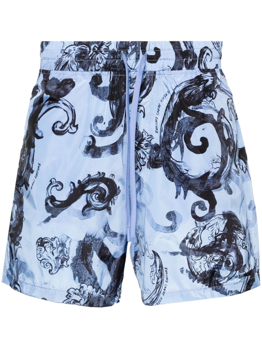 Watercolor print Bermuda shorts