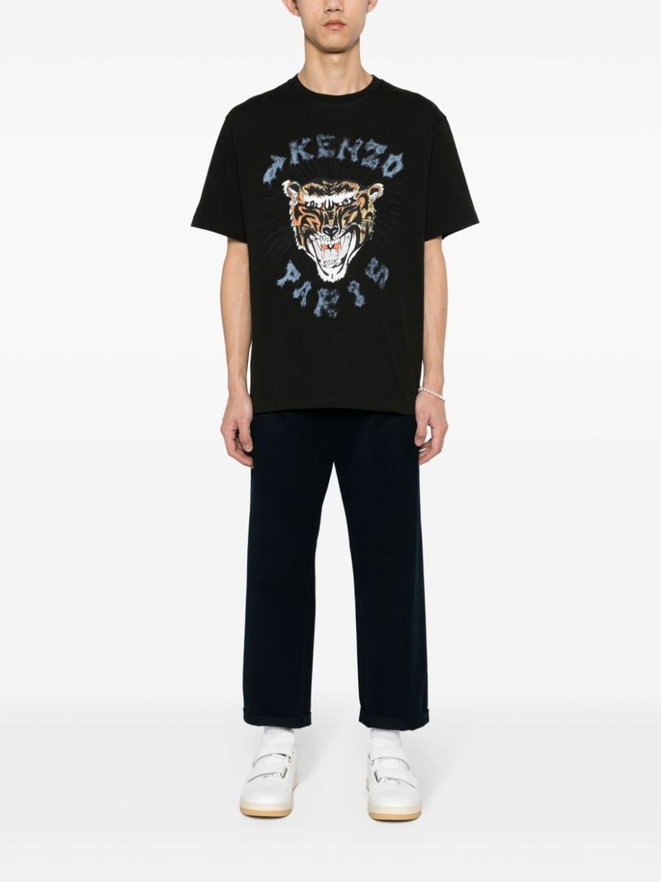 Tiger Head motif t-shirt