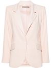 Notched lapel blazer