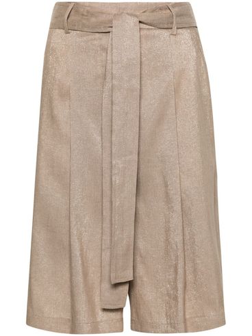 Shorts with lurex details