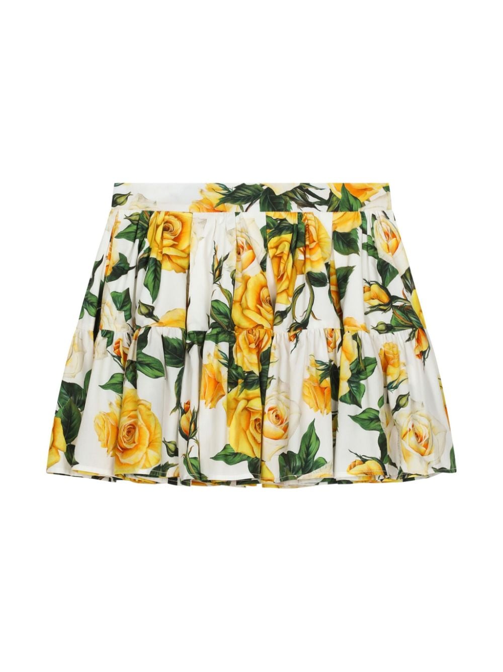 Rose print skirt