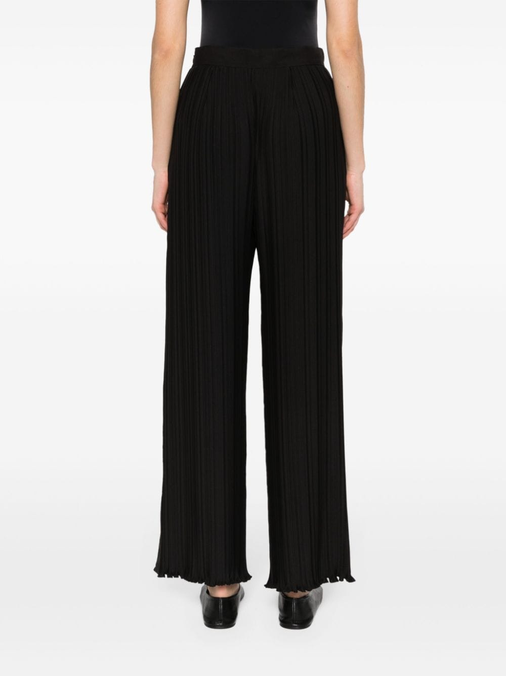 Pleated effect trousers