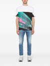 Faded effect jeans