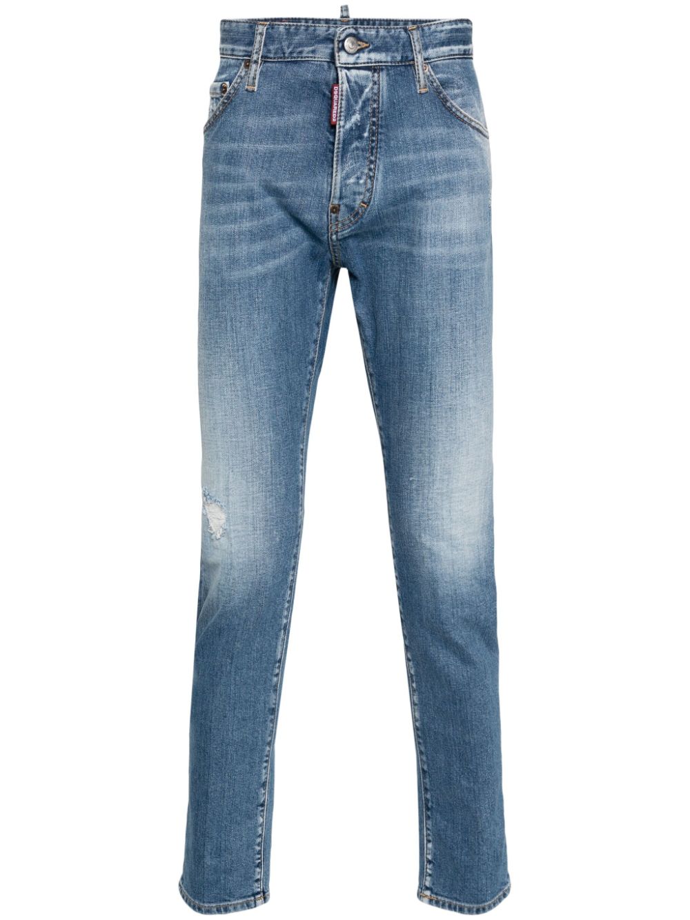 Faded effect jeans