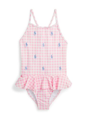 Checked pattern swimsuit