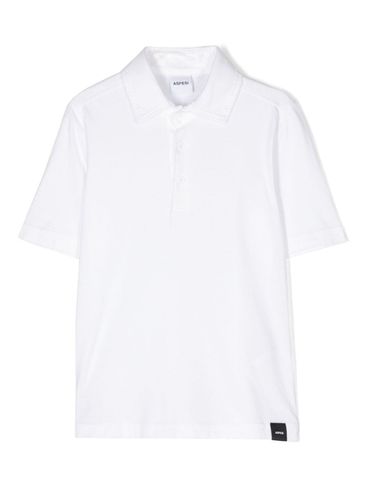 Polo shirt with label