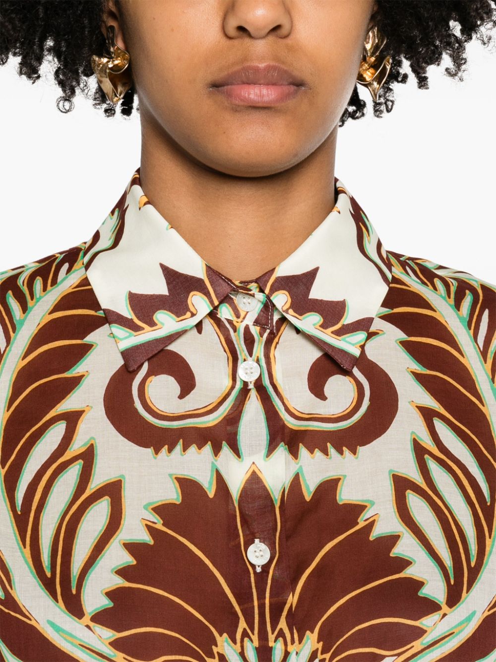 Abstract patterned shirt