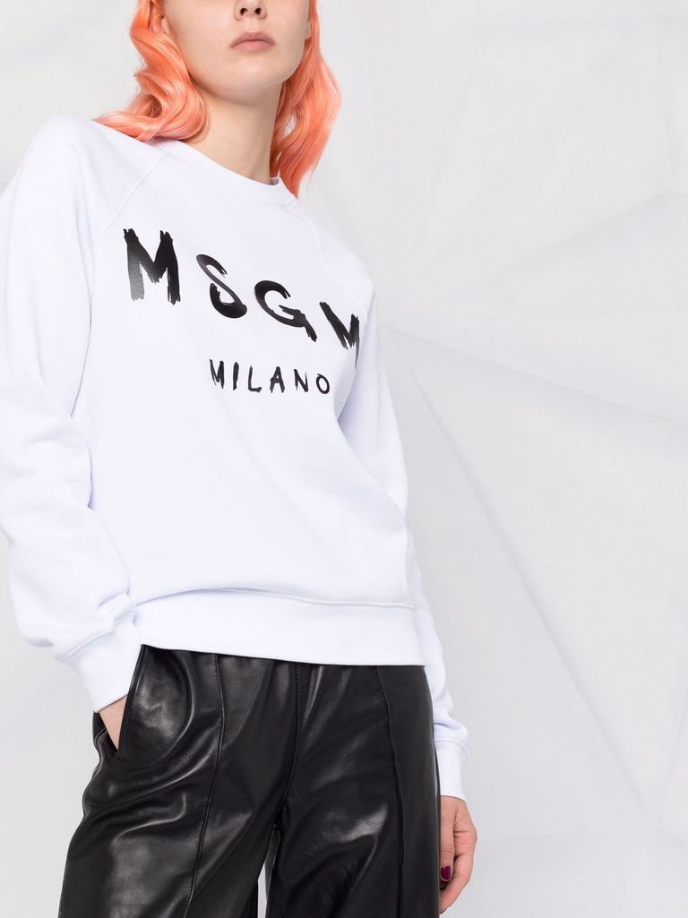 【送料&関税込】MSGM Sweatshirt With Logo Sweatshirt with logo