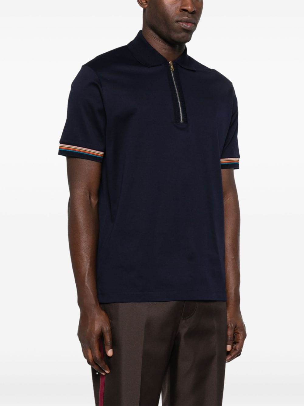 Polo with zip