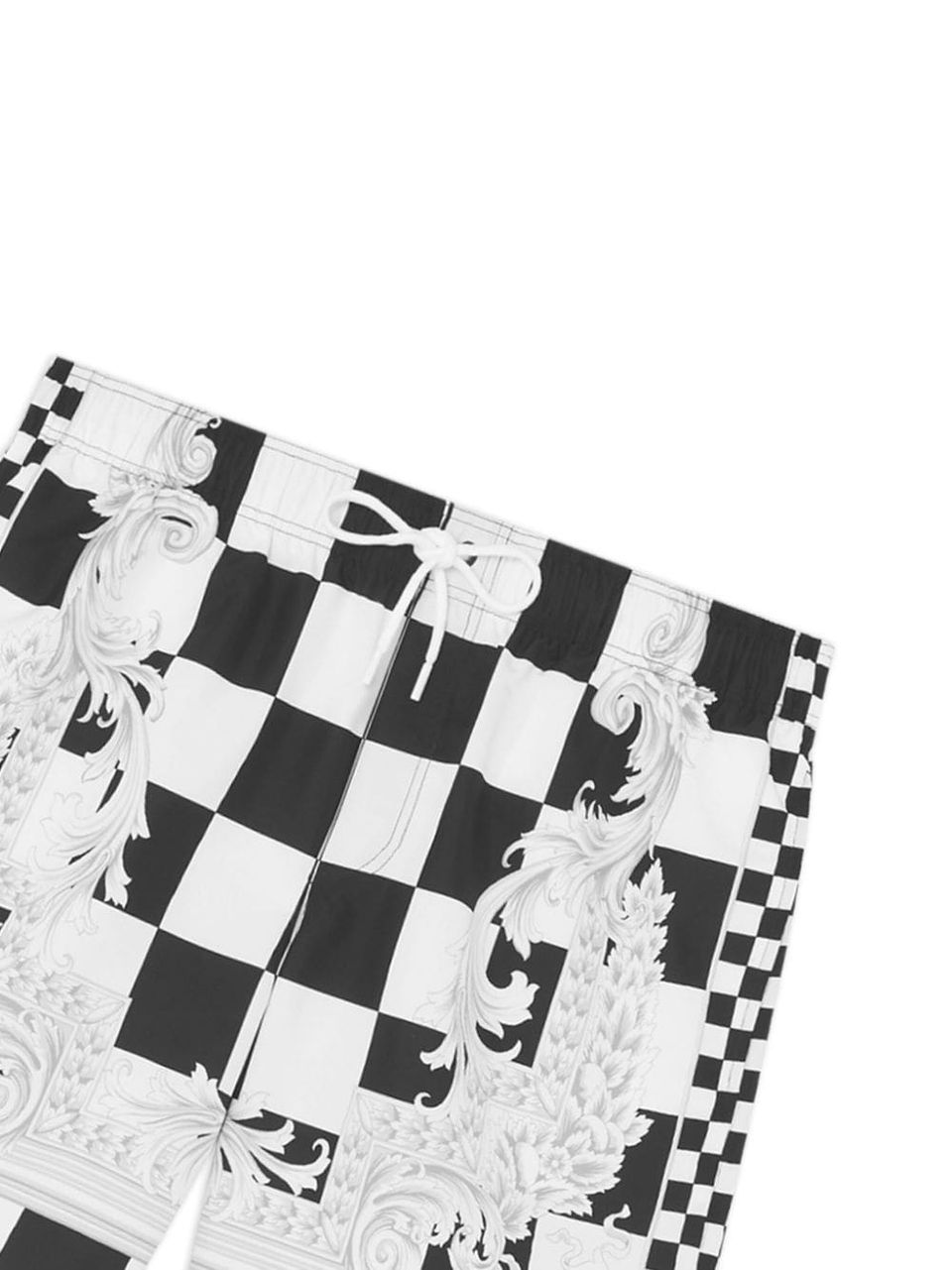 Checkered print swimsuit