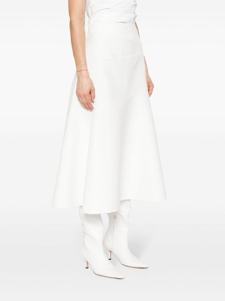 【送料&関税込】Jil Sander Asymmetric Skirt Jil Sander Asymmetric Midi Skirt | Blue | FARFETCH BH