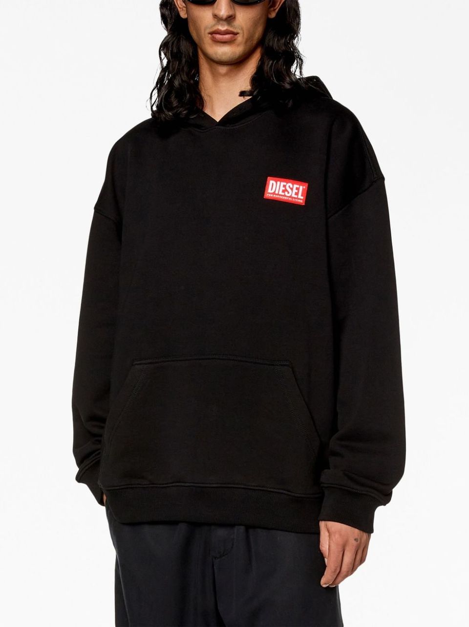 Oversized sweatshirt with patch