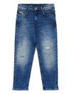 Distressed effect jeans