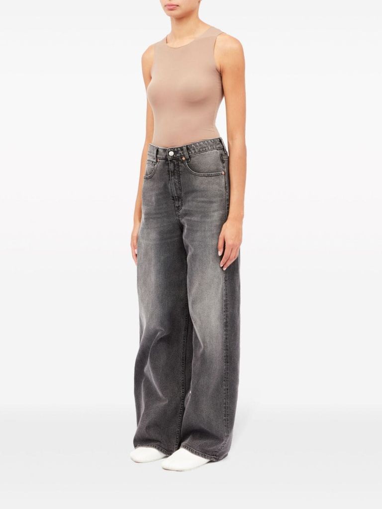 デニム・ジーパン Maison Margiela Jeans asymmetrical waist Asymmetric design jeans