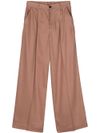 Pleated detail trousers