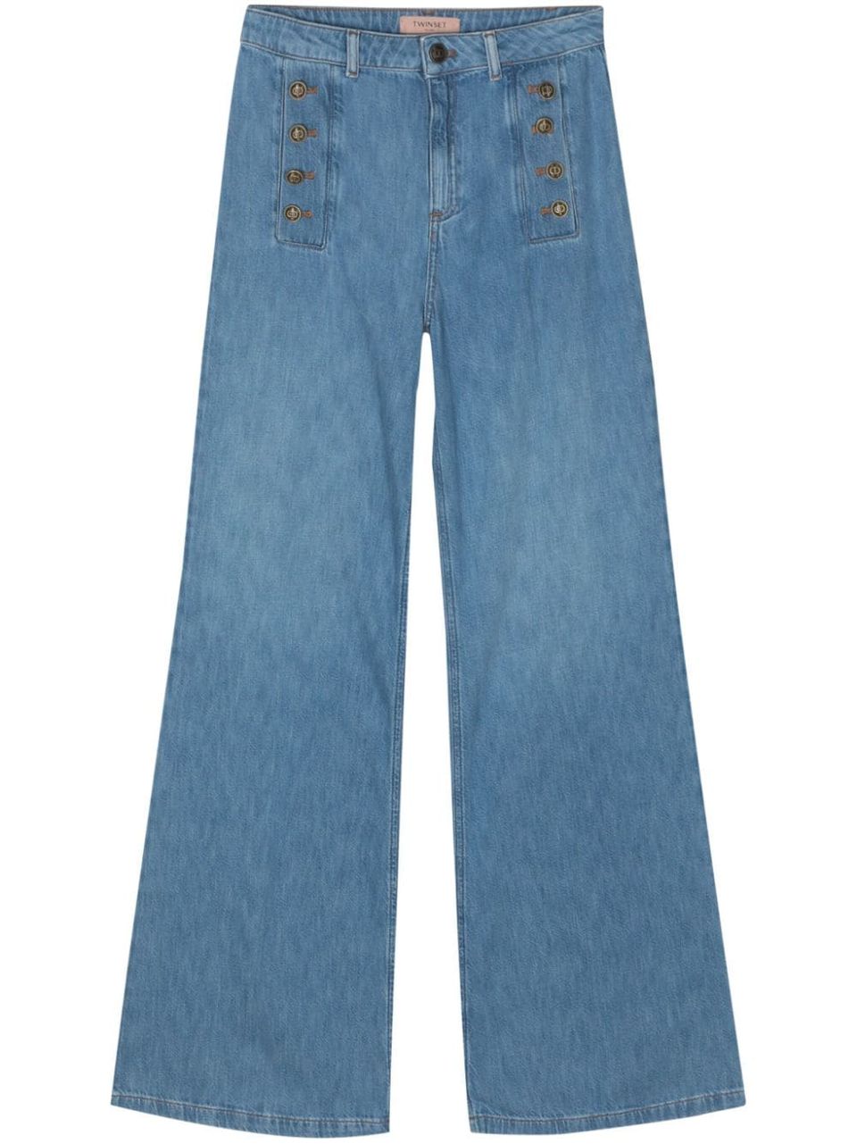 Button detail jeans