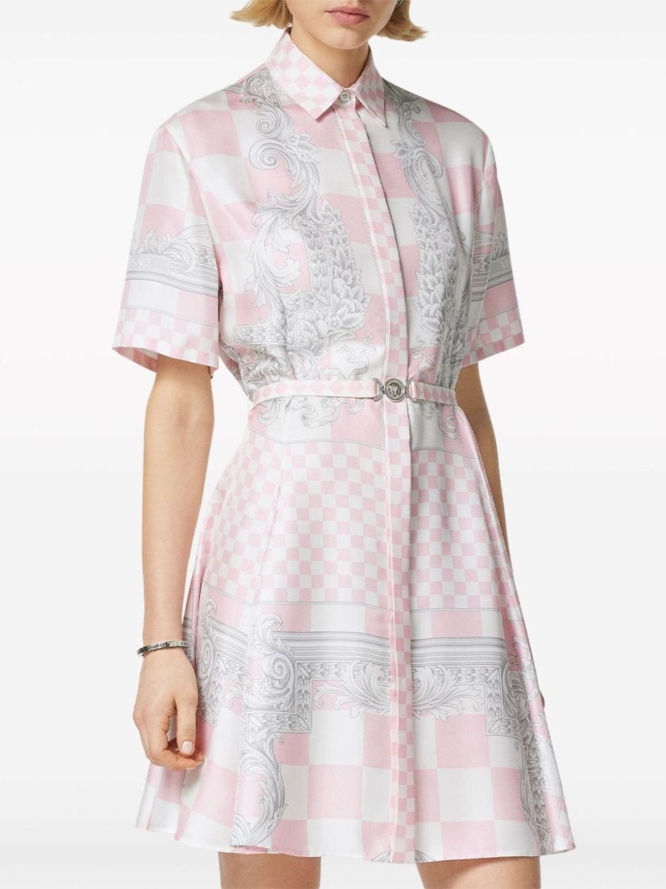 Checkered print dress
