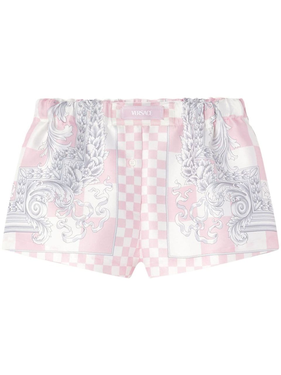 Checkered print shorts