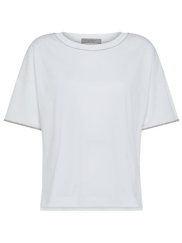T-shirt with slit detail