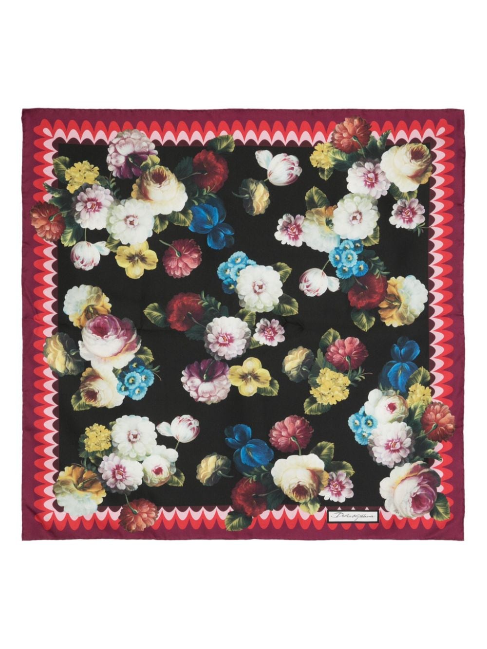 Floral print scarf