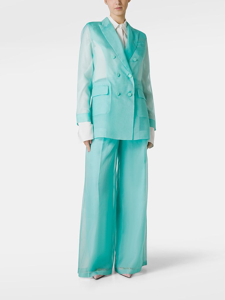 Pianoforte Max Maraスーツ Double-breasted silk organza blazer